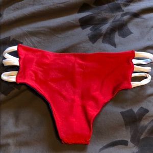 Handmade reversible amarican flag bikini bottom